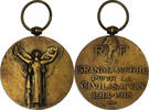 France Médaille La Grande Guerre pour la Civilisation, Très bon -