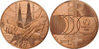 France 1/4 Euro Sport Handover Tokyo-Paris, Paris, Cuivre -