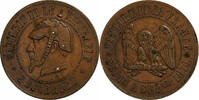 France 10 Centimes Sedan, Satirique, Bronze -