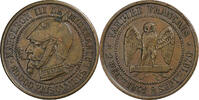 France Module de 5 Centimes Napoléon III, Paris, Satirique, Bronze -