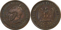 France Module de 5 Centimes Napoléon III, Paris, Satirique, Bronze -