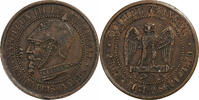 France Module de 5 Centimes Napoléon III, Paris, Satirique, Bronze -