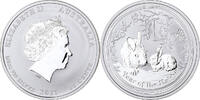 Australie 50 Cents Elizabeth II, Année du lapin, Perth, Argent -