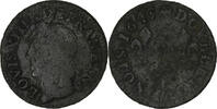 France Double Tournois Louis XIII, Double tournois de Warin, tête à gauche -