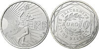 France 10 Euro Semeuse, Argent, KM:1580 -