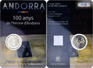 Andorre 2 Euro 100 ans de l'hymne national, Monnaie de Paris, BU -