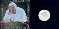 Cité du Vatican 5 Euro Rome, Année du Rosaire, Argent, KM:354 -