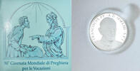 Vatican 10 Euro Pape François, Prière mondiale, Rome, Argent -
