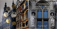 Belgique 1 Cent to 2 Euro Bruxelles - Grand'Place, Bruxelles, BU -