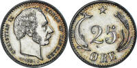 Danemark 25 Öre Monnaie, Christian IX, Copenhagen, Argent -