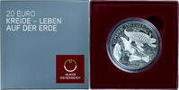 Autriche 20 Euro Cretaceous, Proof, Argent -