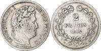 France 2 Francs Monnaie, Louis-Philippe, Toulouse, Argent, KM:743.9 -