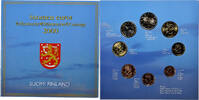 Finlande 1 Cent to 2 Euro euro set, Mint of Finland, BU -