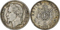 France Franc Napoléon III, Paris, Argent, Gadoury:463, KM:806.1 -