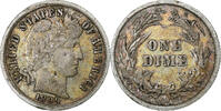 États-Unis Dime Barber Dime, U.S. Mint, Argent, KM:113 -