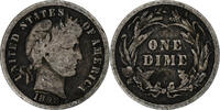États-Unis Dime Barber Dime, U.S. Mint, Argent, KM:113 -