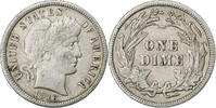 États-Unis Dime Barber Dime, U.S. Mint, Argent, KM:113 -