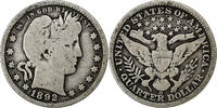 États-Unis Quarter Barber Quarter, U.S. Mint, Argent, KM:114 -
