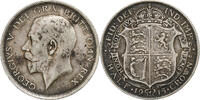 Grande-Bretagne 1/2 Crown George V, Argent, KM:818.1 -