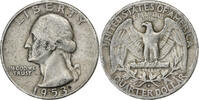 États-Unis Quarter Washington Quarter, U.S. Mint, Argent, KM:164 -