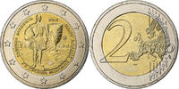 Grèce 2 Euro Athènes, Bimétallique -