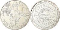 France 10 Euro Pays De La Loire, Paris, Argent, KM:1746 -