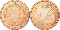 Vatican 5 Euro Cent Benedict XVI, Rome, Cuivre plaqué acier -