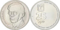 Israël 25 Sheqel Zeev Jabotinsky, Ottawa, Argent, KM:114.1 -