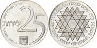 Israël 25 Lirot Jérusalem, BE, Argent, KM:81 -