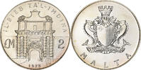 Malte 2 Pounds Argent, KM:20 -