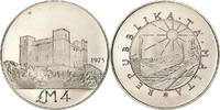 Malte 4 Pounds Argent, KM:33 -