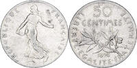 France 50 Centimes Semeuse, Paris, Argent, Gadoury:420, KM:854 -