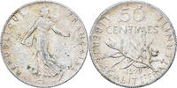 France 50 Centimes Semeuse, Paris, Argent, Gadoury:420, KM:854 -