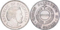 Seychelles 25 Rupees Élisabeth II, British Royal Mint, Silver Jubilee -