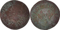 France Denier Tournois Monnaie, Louis XIII, Poitiers, Cuivre -