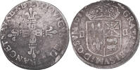 France 1/4 Ecu Monnaie, Louis XIII, Pau, Argent, Gadoury:30 -