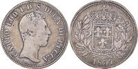 États italiens 2 Lire Monnaie, Charles-Louis de Bourbon, Lucques -