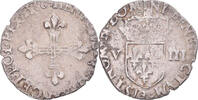 France 1/8 Ecu Monnaie, Henri III, Rennes, Argent, Gadoury:485 -