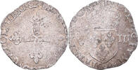 France 1/8 Ecu Monnaie, Henri III, Rennes, Argent, Gadoury:485 -