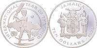Jamaïque 10 Dollars Monnaie, Unicef, Argent -