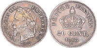 France 20 Centimes Monnaie, Napoleon III, Strasbourg, Argent -