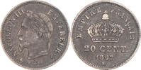 France 20 Centimes Monnaie, Napoleon III, Strasbourg, Argent -