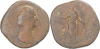 Sesterce Monnaie, Diva Faustina I, Rome, B, Bronze, RIC:1124 -