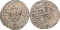 France Douzain aux croissants Monnaie, Henri II, Atelier incertain -