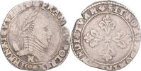 France Demi Franc Monnaie, Henri III, La Ligue, Toulouse, Argent -
