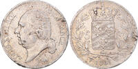 France 5 Francs Monnaie, Louis XVIII, Lille, Argent, Gadoury:577 -