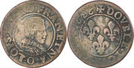 France Double Tournois Monnaie, Louis XIII, Riom, Cuivre, CGKL:426 -