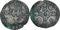 France Douzain aux croissants Monnaie, Henri II, Date incertaine, La Rochelle -