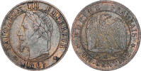 France 1 Centime Monnaie, Napoleon III, Strasbourg, Bronze -
