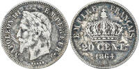 France 20 Centimes Monnaie, Napoleon III, Strasbourg, Argent -